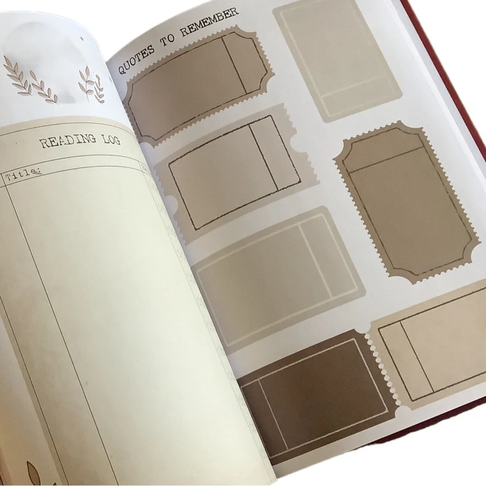Reading Journal Planner New Hardback TBR - Picture 7 of 15